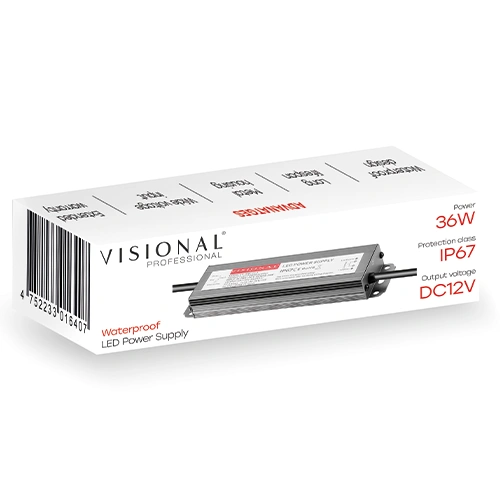 Водонепроницаемый LED Блок питания 12V, 3A, 36W, IP67